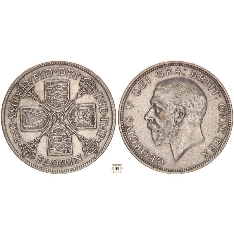 Nagy-Britannia, V. György 1 florin 1933 3rd issue